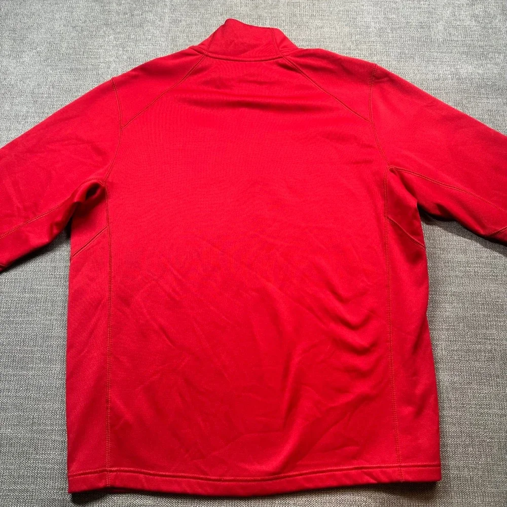 Nike Therma-FIT Quarter Zip Pullover Mens Medium Red   Performance Top